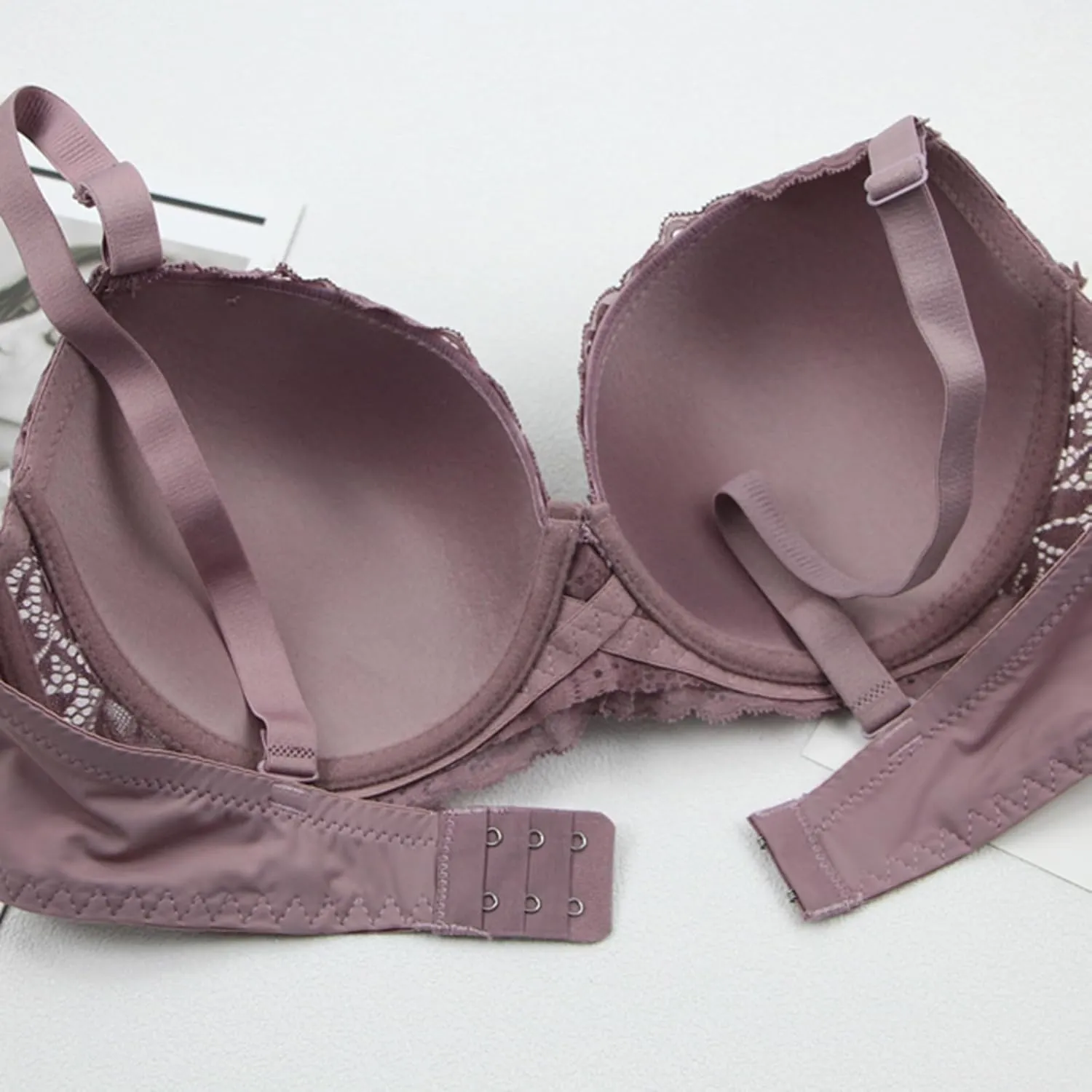 3 Pack Lace Bralettes for Women Set Push up No Underwire Full Coverage Everyday Bra Bralette Plus Size