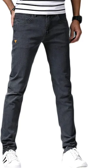 Andongnywell Men's Relaxed Fit Stretch Jeans Slim Tapered-Leg Jean Trousers Stretchy Slim-Fit Pencil Denim Pants
