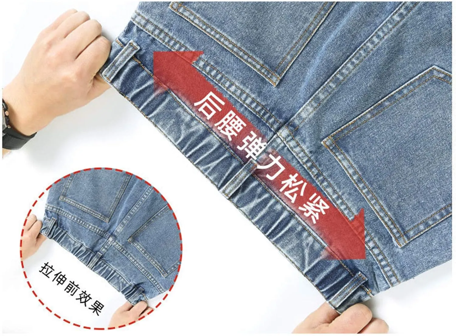 Andongnywell Women Slim Classic Relaxed Fit Straight Leg Jeans Pockets Jean Trousers Mid-Waist Wide-Leg Denim Pants