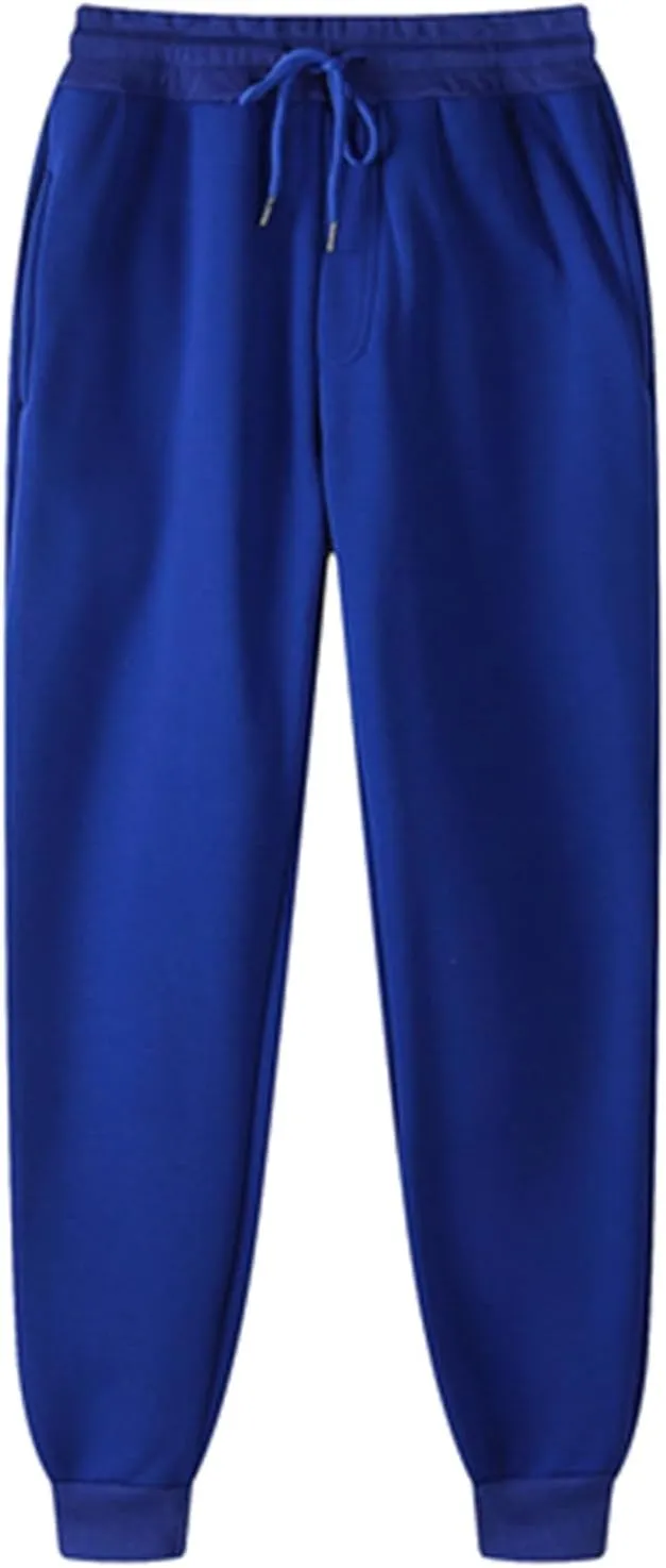 Anjikang Mens Athletic Sweatpants Lightweight Elastic Waist Joggers Pants Gym Workout Casual Baggy Running Pants with Pockets