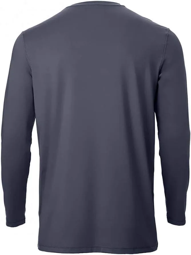 Arctic Cool Men’s Crew Neck Instant Cooling Pocket Workwear Moisture Wicking Performance UPF 50  Long Sleeve Shirt