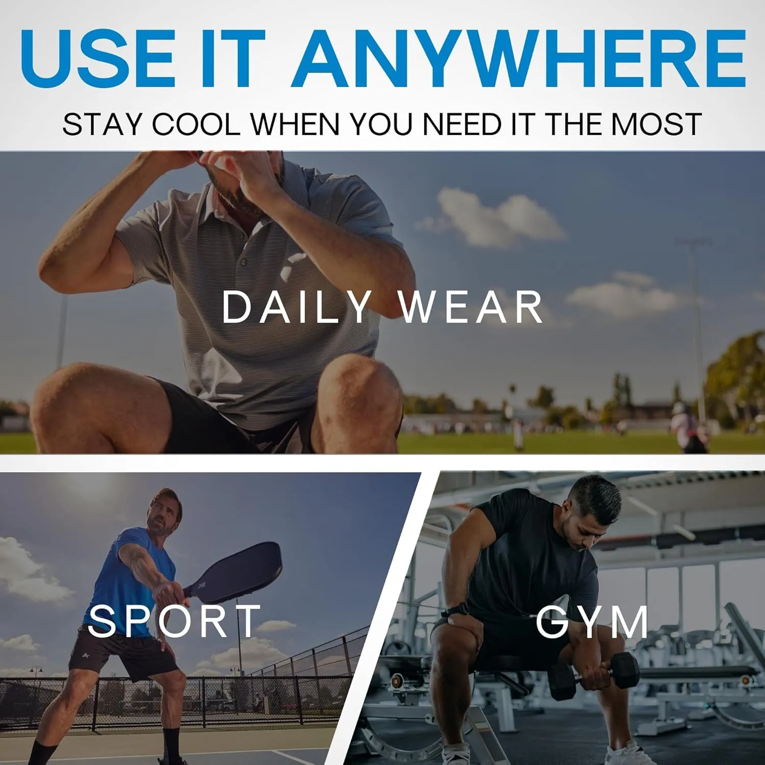 Arctic Cool Men’s Instant Cooling Active Shorts