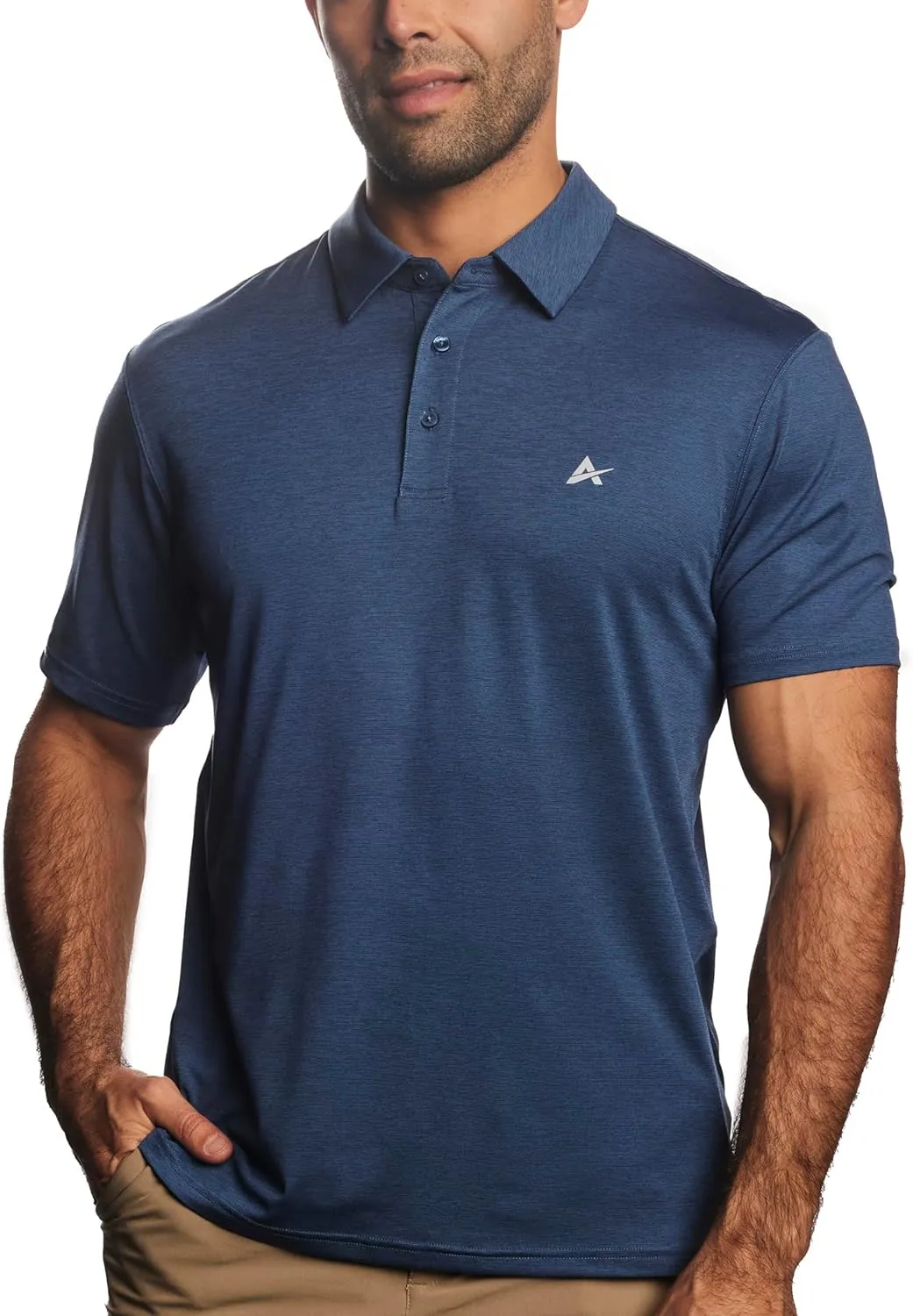 Arctic Cool Men’s Polo Instant Cooling Moisture Wicking Performance UPF 50  Short Sleeve Polo