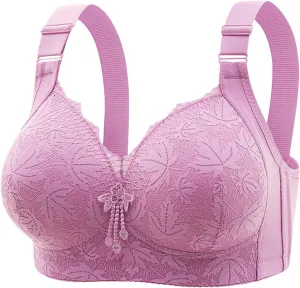 Bras for Women No Underwire Wireless Support Comfortable Lace Bralette Push up Full Coverage Everyday Bra Plus Size