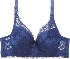 Bras for Women Wireless Full Coverage T Shirt Bra No Underwire V Neck Lace Lift Bralette Comfort Seamless Bra