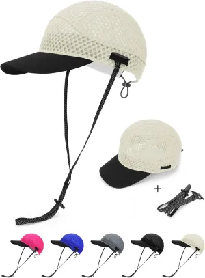 Breathable Baseball Caps for Men Women, Lightweight Mesh Beach Hat for Surfing, Cycling, Boating, Golf, Waterpark