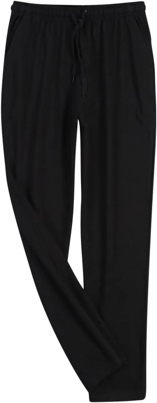 Cambkatl Men's Comfy Modal Pajama Pants Loose Drawstring Lounge Pants Sleepwear Bottom with Pockets