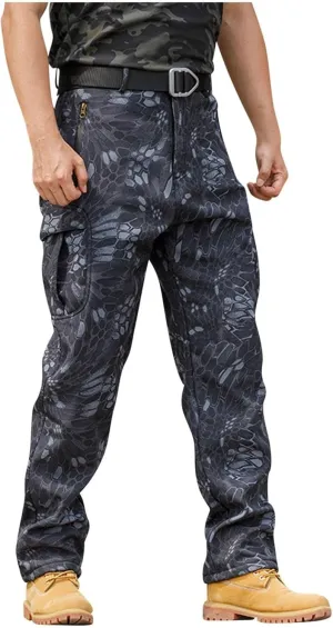 Camo Tactical Pants Men Zip Off Water Resistant Ripstop Pants Athletic Quick Dry Apparel Outdoor