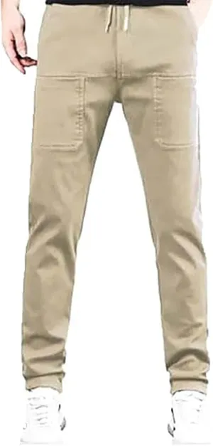 Cargo Pants for Men Athletic Multipants - High Lounge Sweatpants Stretch Multi-Pocket Durable Loose Fit Trousers