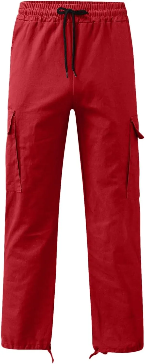 Cargo Pants for Men Baggy Mens Fashion Jogger Athletic Pants Casual Loose Fit Cargo Pants Straight Sweatpants
