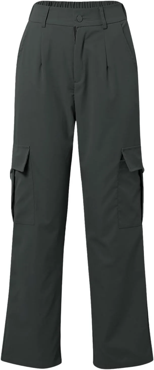 Cargo Pants for Women 2025 High Waisted Casual Wide Leg Pants Baggy Stretchy Wide Leg Y2K Streetwear with Pockets
