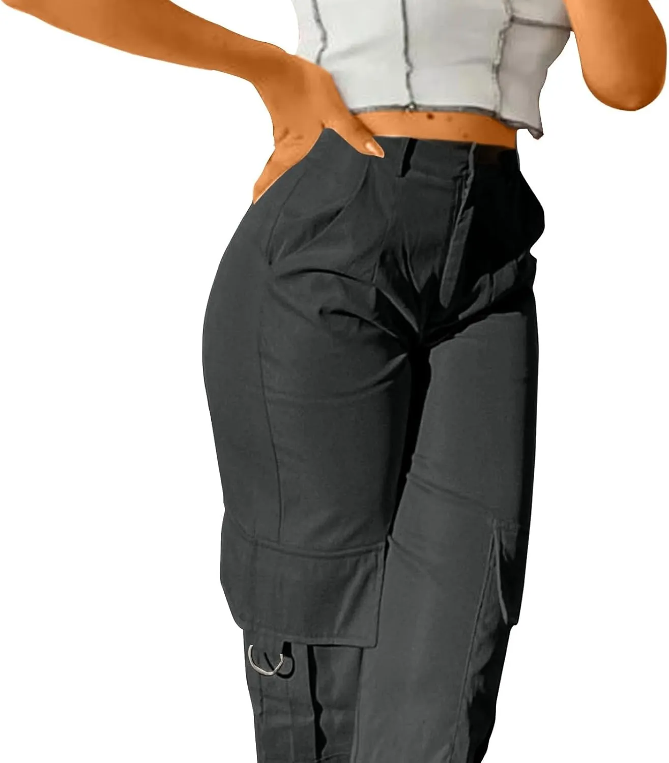 Cargo Pants for Women 2025 High Waisted Casual Wide Leg Pants Baggy Stretchy Wide Leg Y2K Streetwear with Pockets