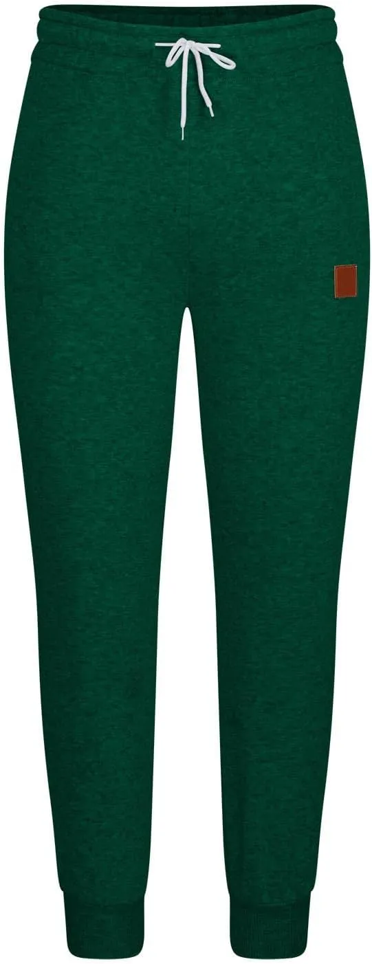 Cargo Sweatpants for Men Drawstring Loose Fit Fleece Joggers Elastic Waist Sports Athletic Trousers with Pockets