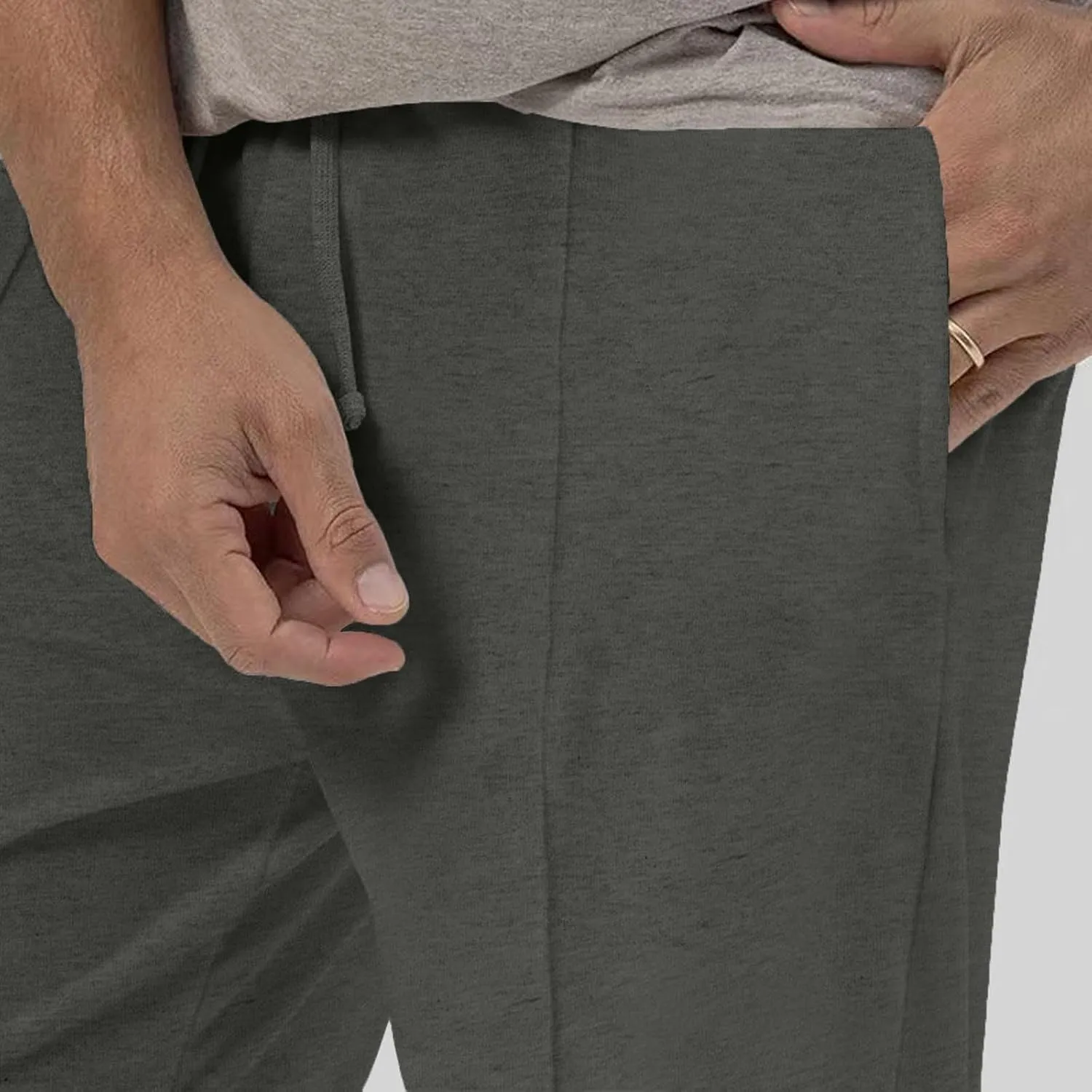 Cargo Sweatpants for Men Loose Fit Casual Pants Active Athletic Workout Baggy Jogger Drawstring Pants with Pockets
