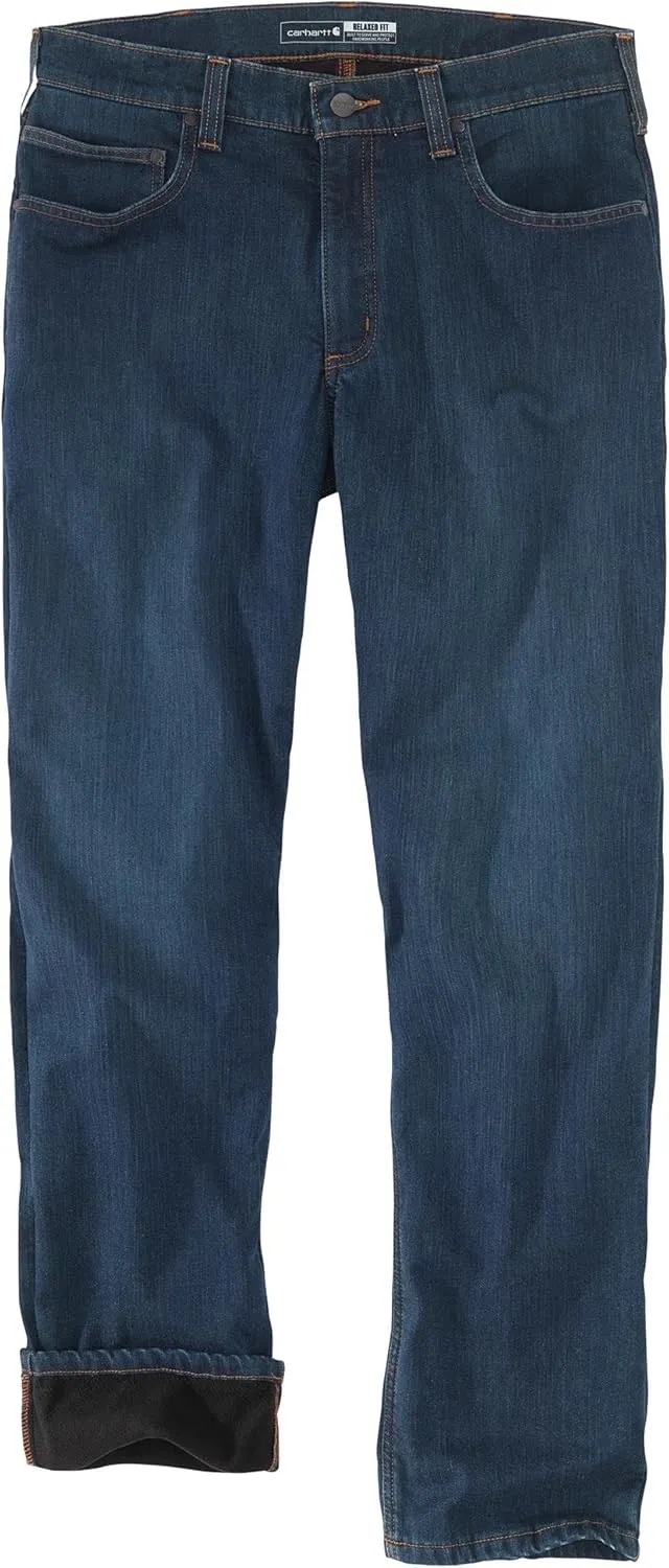 Carhartt Men's Relaxed Fit Flannel-Lined 5-Pocket Jean