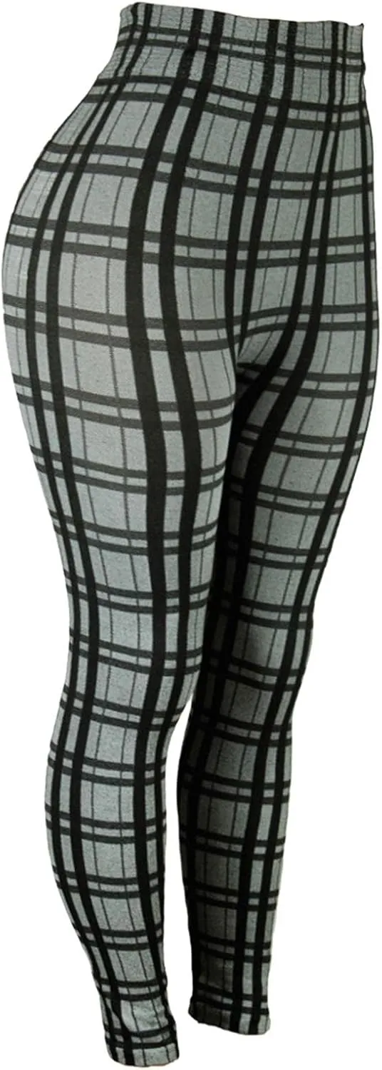 Casual Leggings for Women High Waist Printed Tummy Control Butt Lifting Pants Funny Elastic Waist Slimming Compression