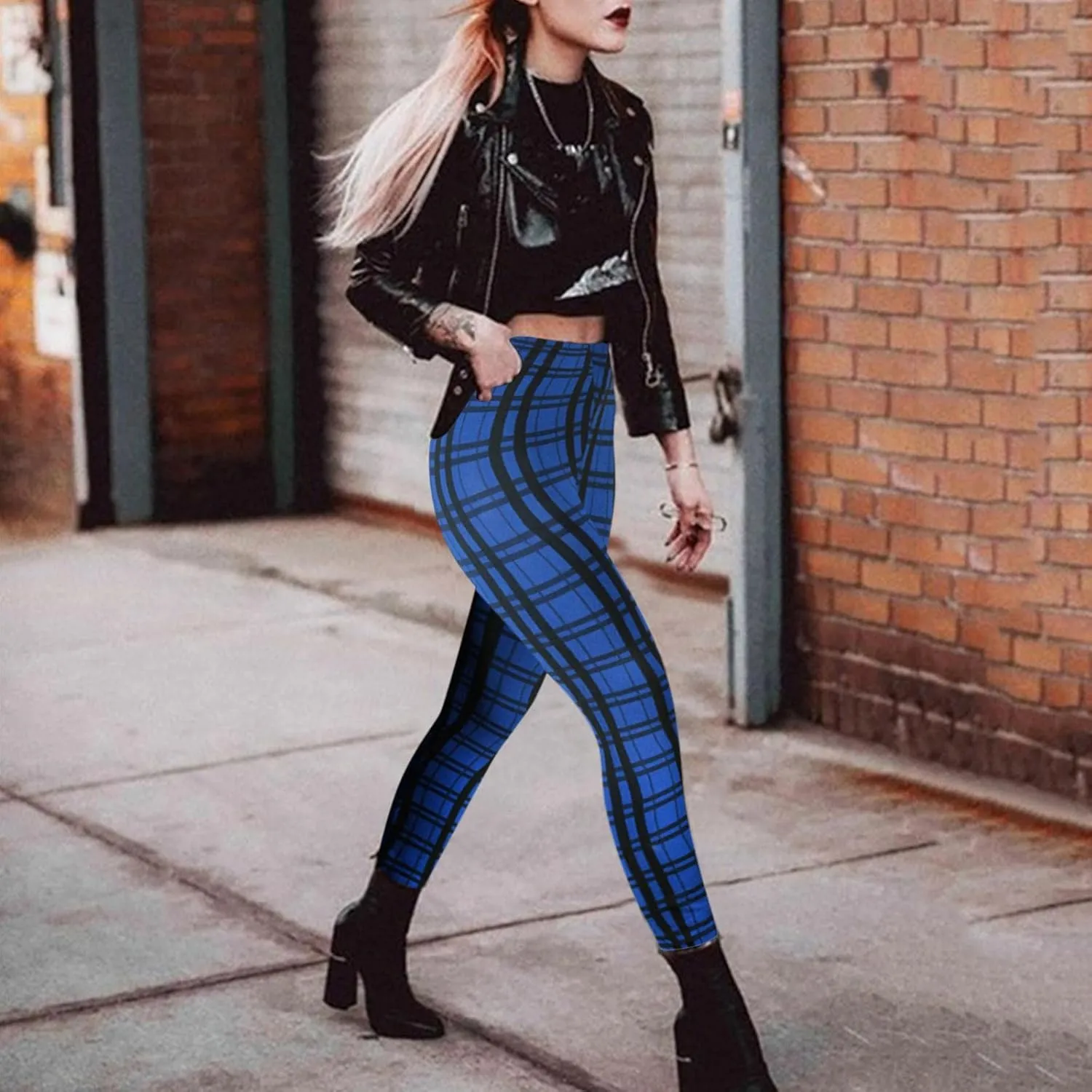 Casual Leggings for Women High Waist Printed Tummy Control Butt Lifting Pants Funny Elastic Waist Slimming Compression