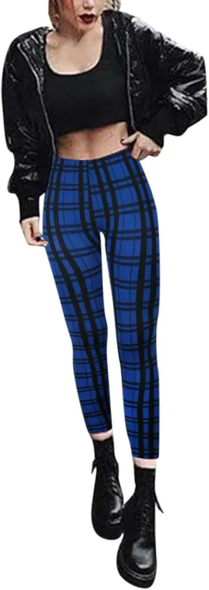 Casual Leggings for Women High Waist Printed Tummy Control Butt Lifting Pants Funny Elastic Waist Slimming Compression