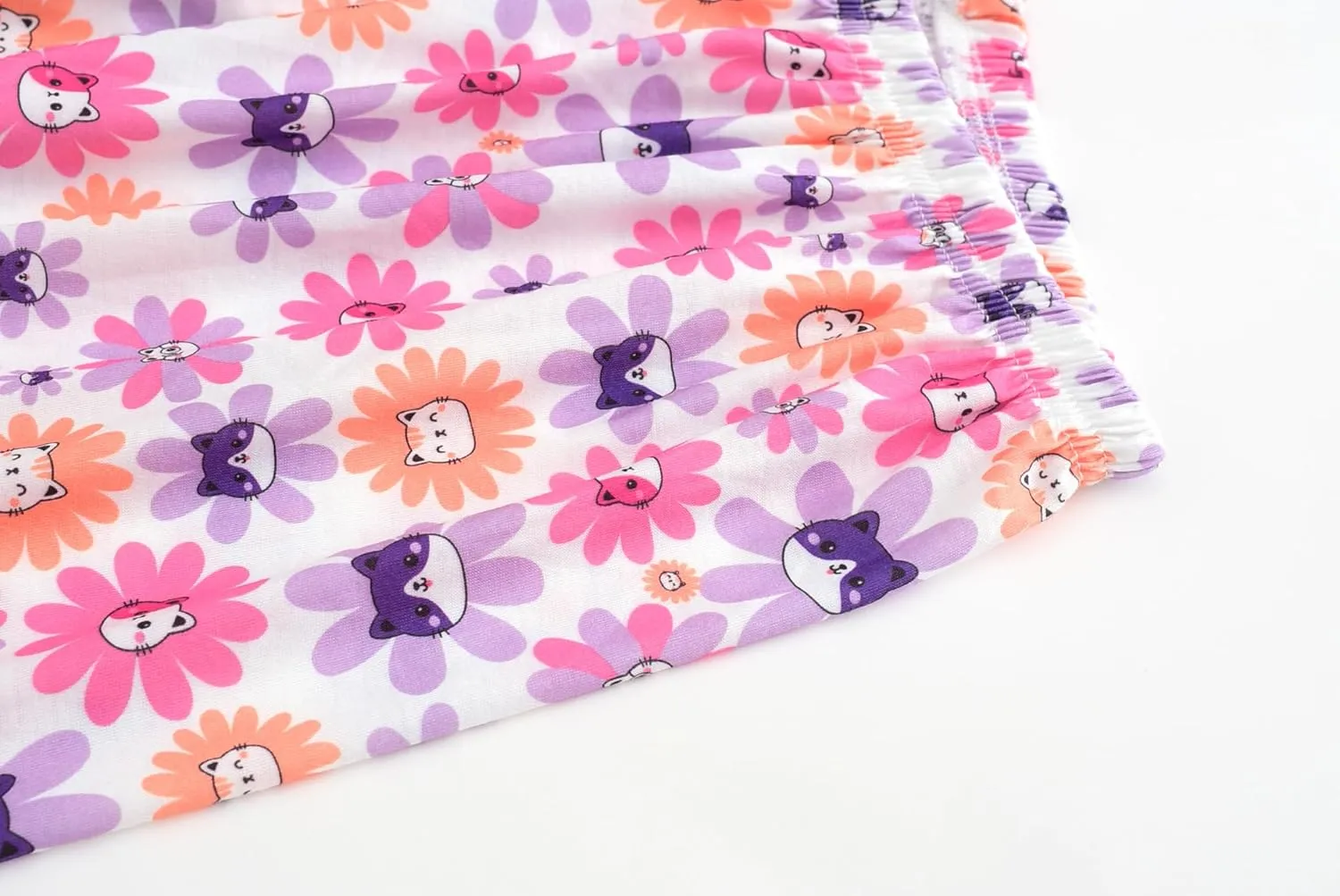 CYCHELRY Big Girls Cartoon Pajamas Set-2PCS Button Down Long Sleeve and Pants Teens PJS Set Size 6-16