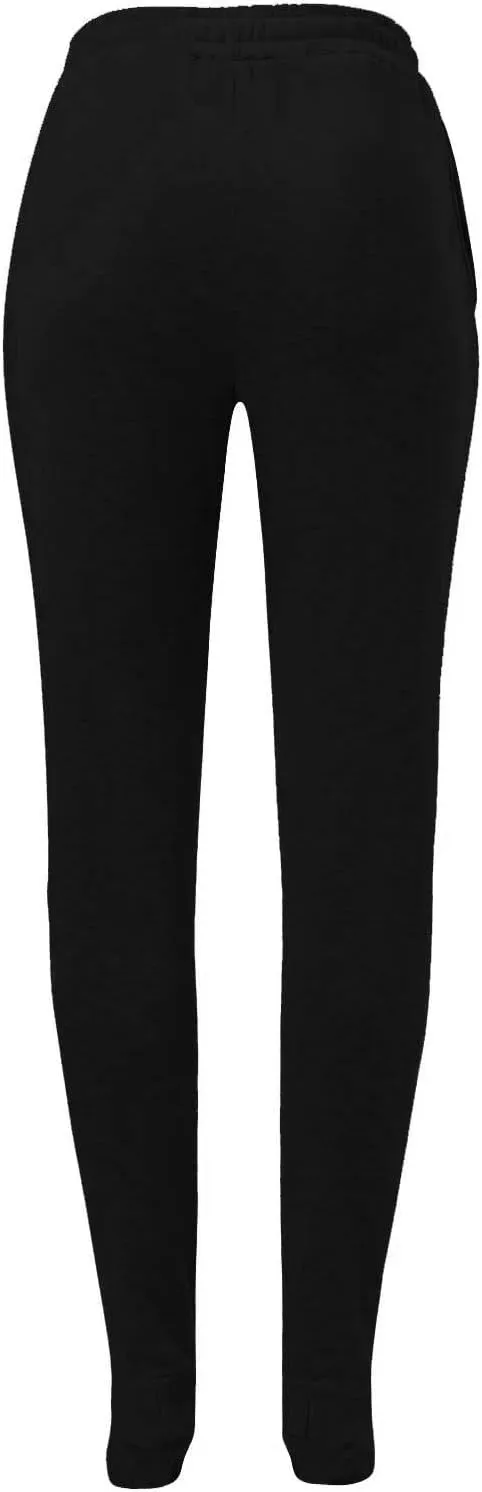 Fleece Lined Pajamas Pants for Women Soft Thermal Elastic Waist Joggers Sweatpant Baggy Loungewear Trousers with Feet