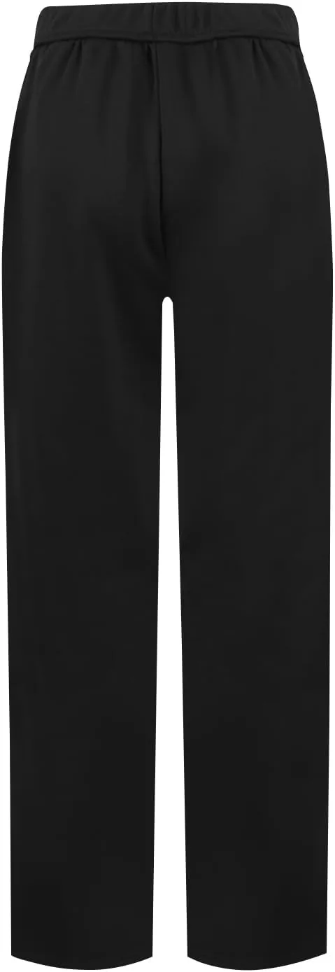 Fleece Wide Leg Sweatpants Women Baggy Lightweight Lounge Pants with Pockets Elastic High Waisted Athletic Pants