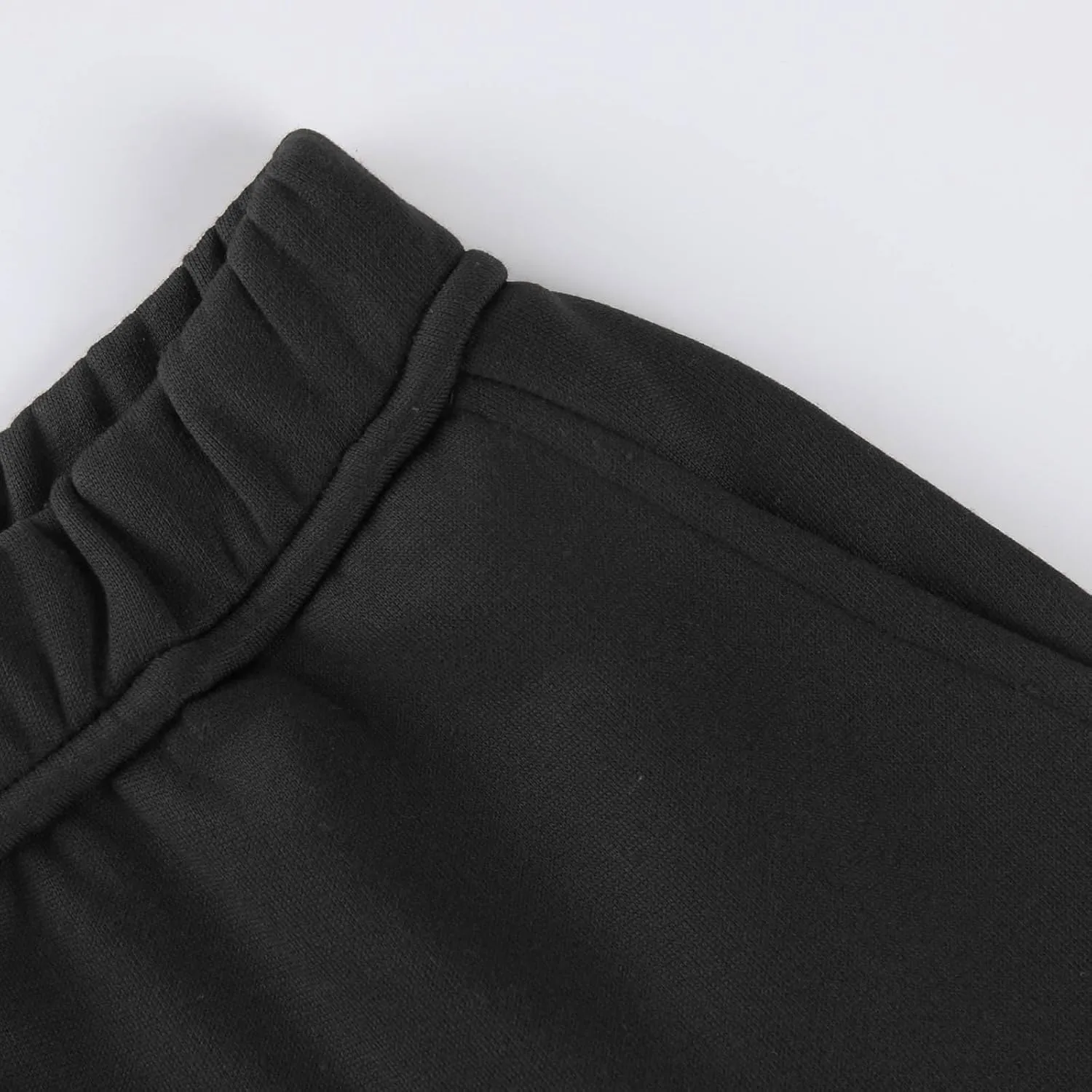 Fleece Wide Leg Sweatpants Women Baggy Lightweight Lounge Pants with Pockets Elastic High Waisted Athletic Pants