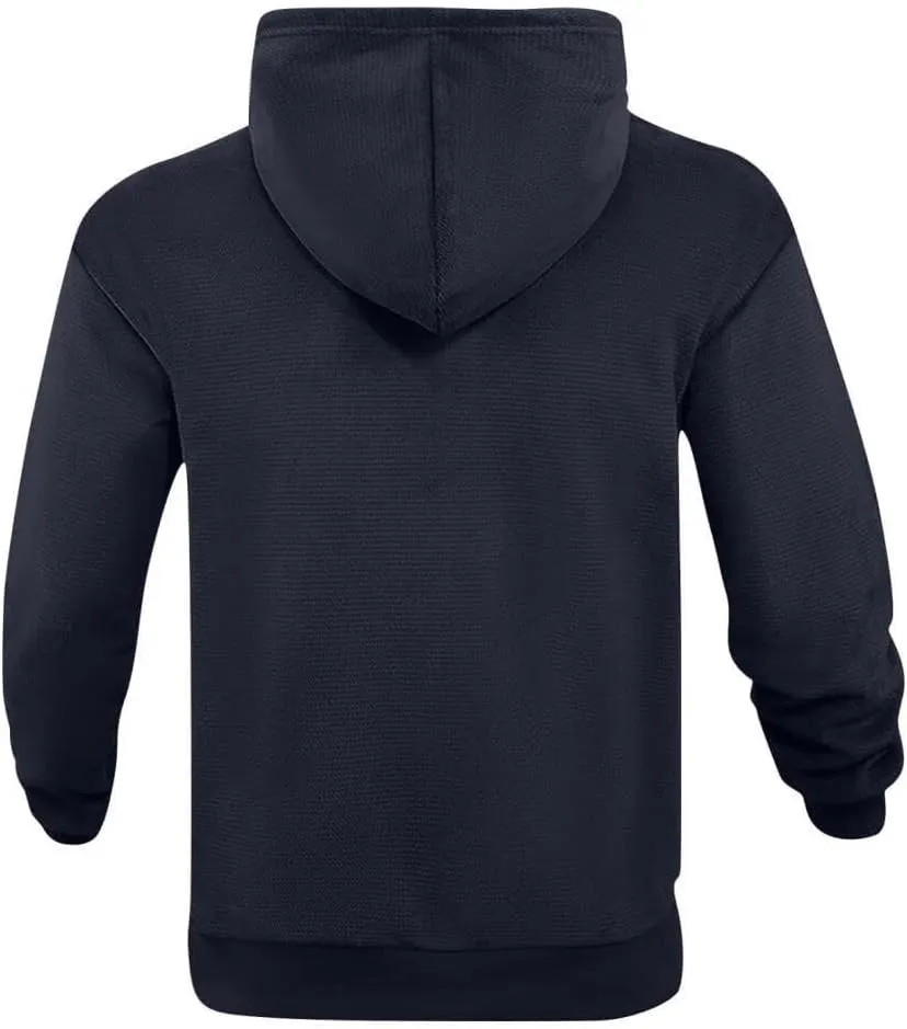 FMCHICO Hoodies for Men Full Zip Up Sherpa Lined Jackets Casual Loose Fit Lightweight Sports Coats