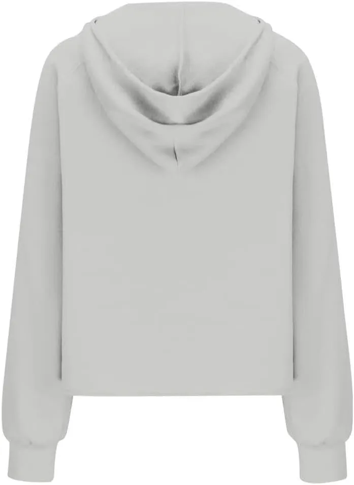 FMCHICO Womens Sweatshirts Half Zip Cropped Pullover Fleece Quarter Zipper Hoodies Fall outfits Clothes Thumb Hole