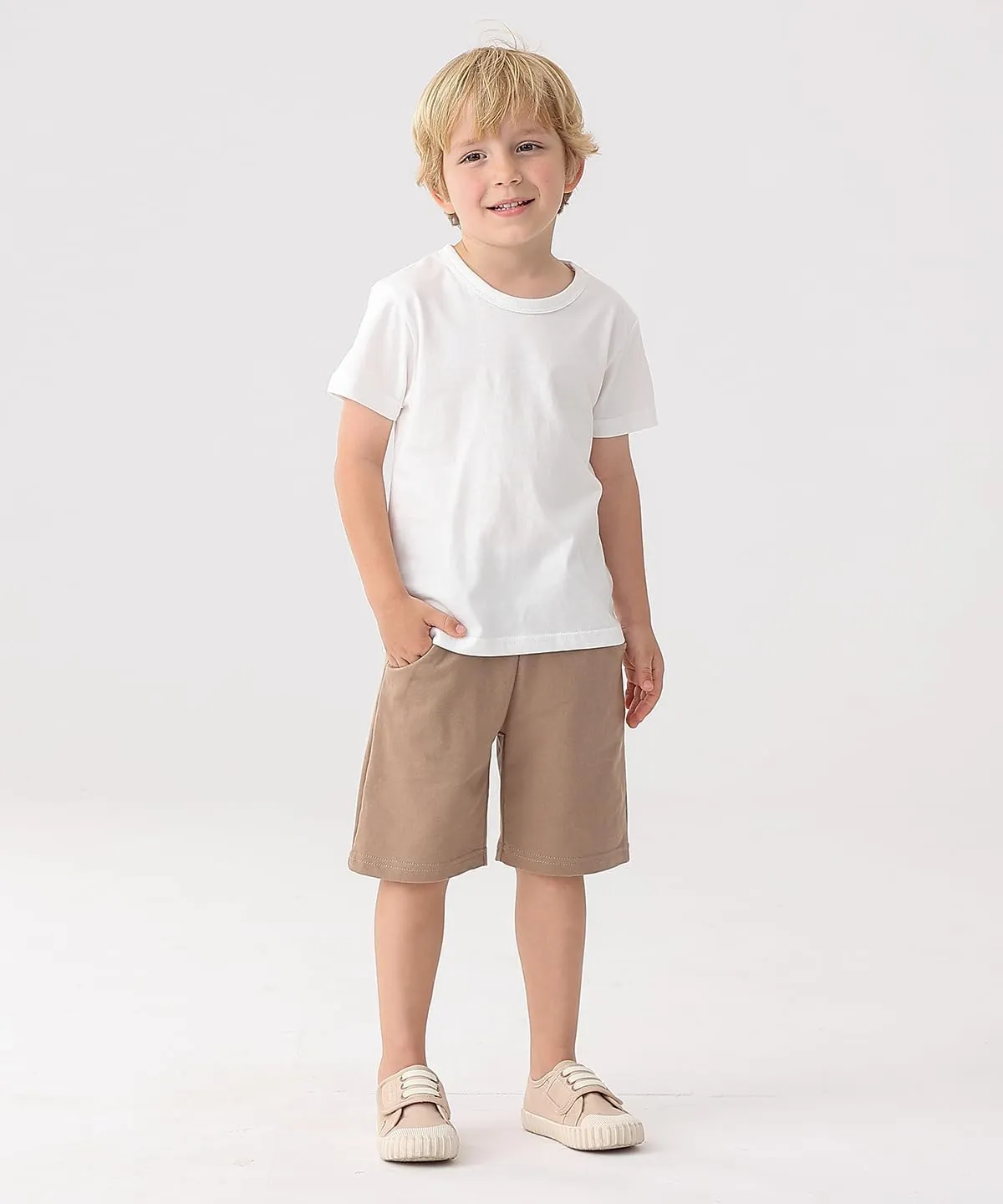 GFQLONG Toddler Boys 3 Pack Cotton Sport Jogger Shorts,Kids Summer Solid Active Short Pants