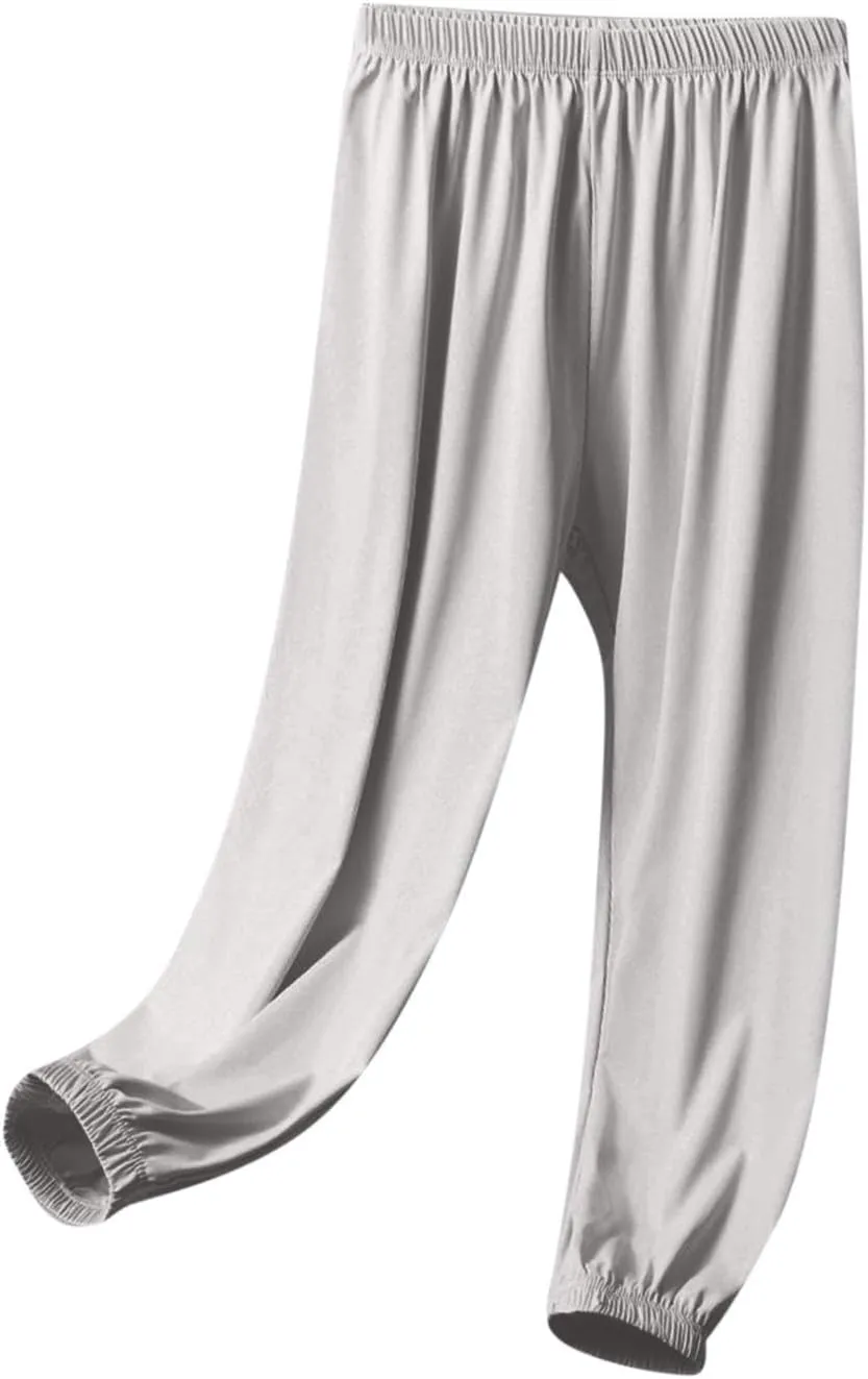 Girls Joggers Pants Lightweight Quick Dry Running Workout Sweatpants Kids Elastic Waist Summer Anti-Mosquito Joggers