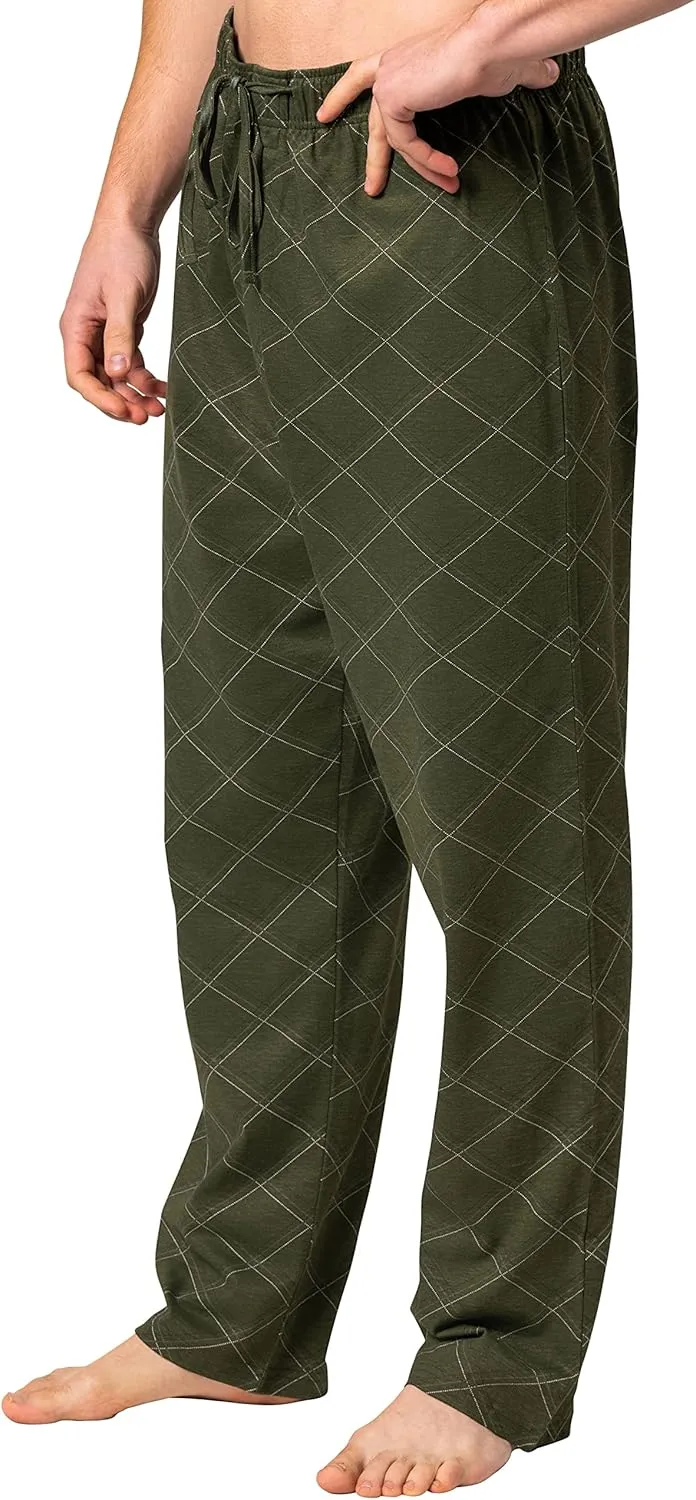 Hanes Men's Sleepwear 100% Cotton Pjs X-Temp Jersey Knit Pajama Pants