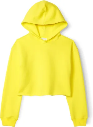 Happy Nation Girls Fleece Crop Hoodie Sweatshirt