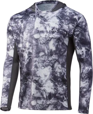 HUK Men's Icon X Camo Hoodie |UPF 50  Long-Sleeve Fishing Shirt