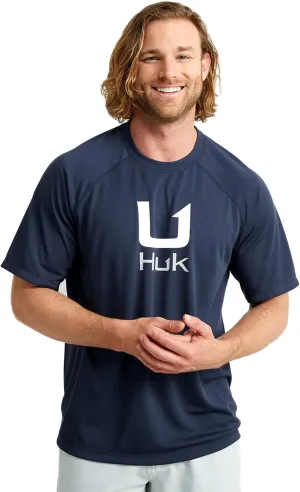 HUK Men's Icon X Crew, Short-Sleeve Performance Fishing Shirt