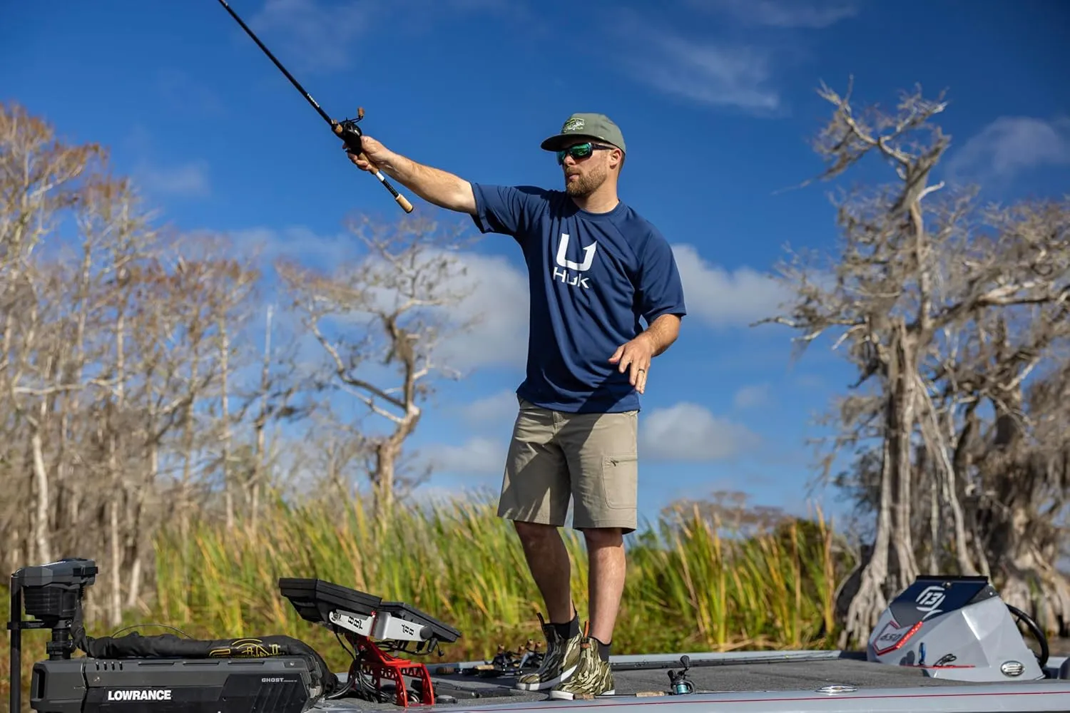 HUK Men's Icon X Crew, Short-Sleeve Performance Fishing Shirt