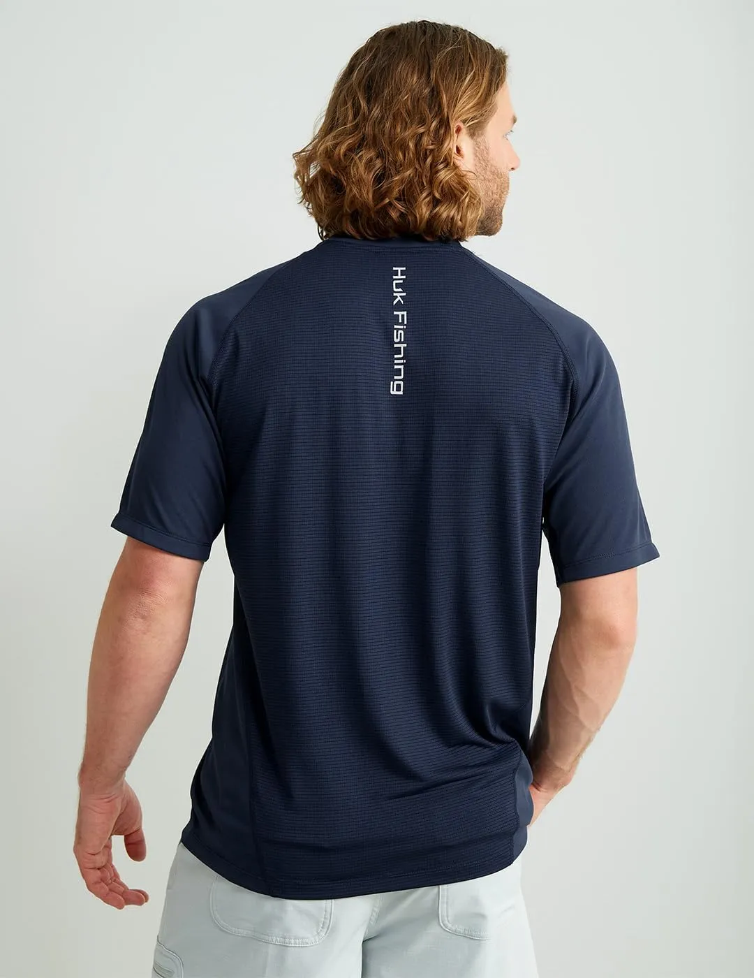 HUK Men's Icon X Crew, Short-Sleeve Performance Fishing Shirt