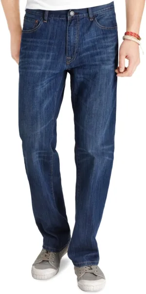 IZOD Men's Big and Tall Classic Denim Jeans (Regular and Relaxed Fit)