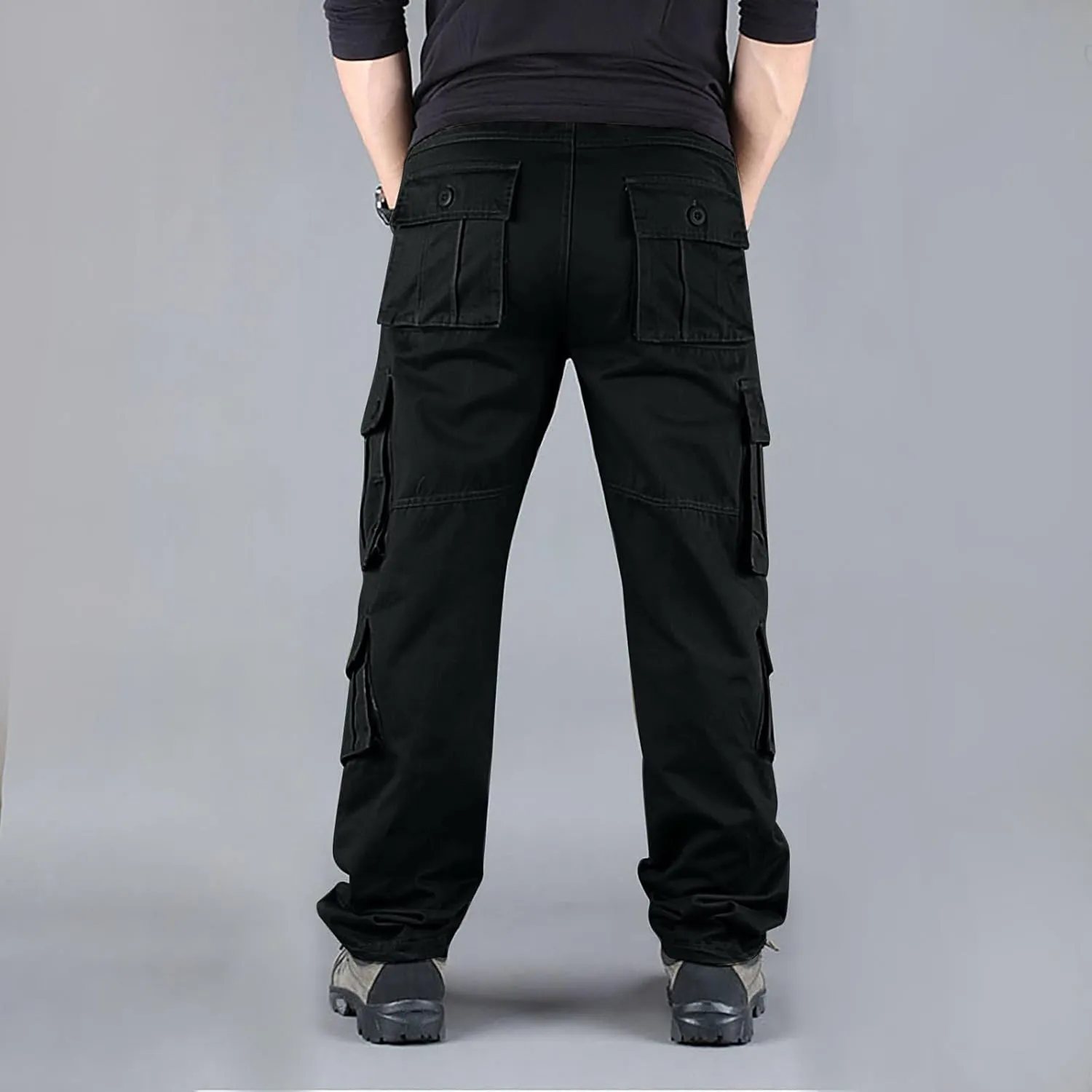 Joggers for Men Quick Dry Hiking Outdoor Workout Tactical Utility Sweatpants with Zipper Pockets