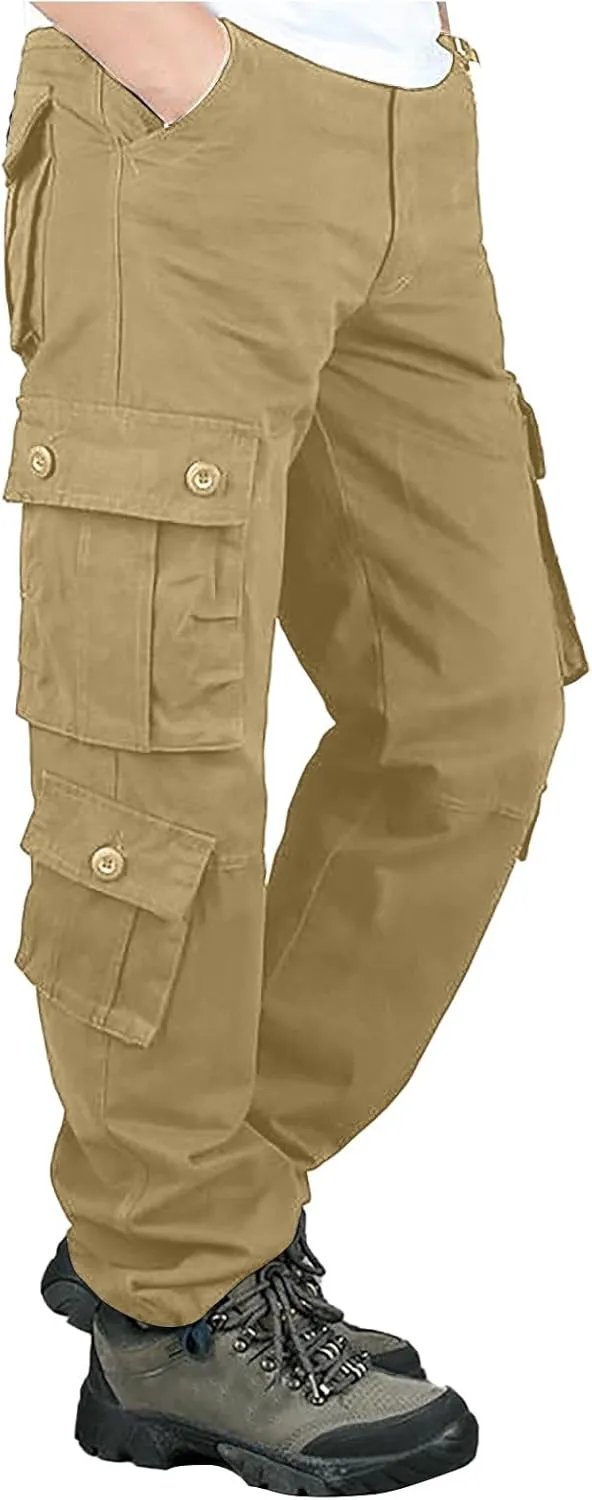 Joggers for Men Quick Dry Hiking Outdoor Workout Tactical Utility Sweatpants with Zipper Pockets