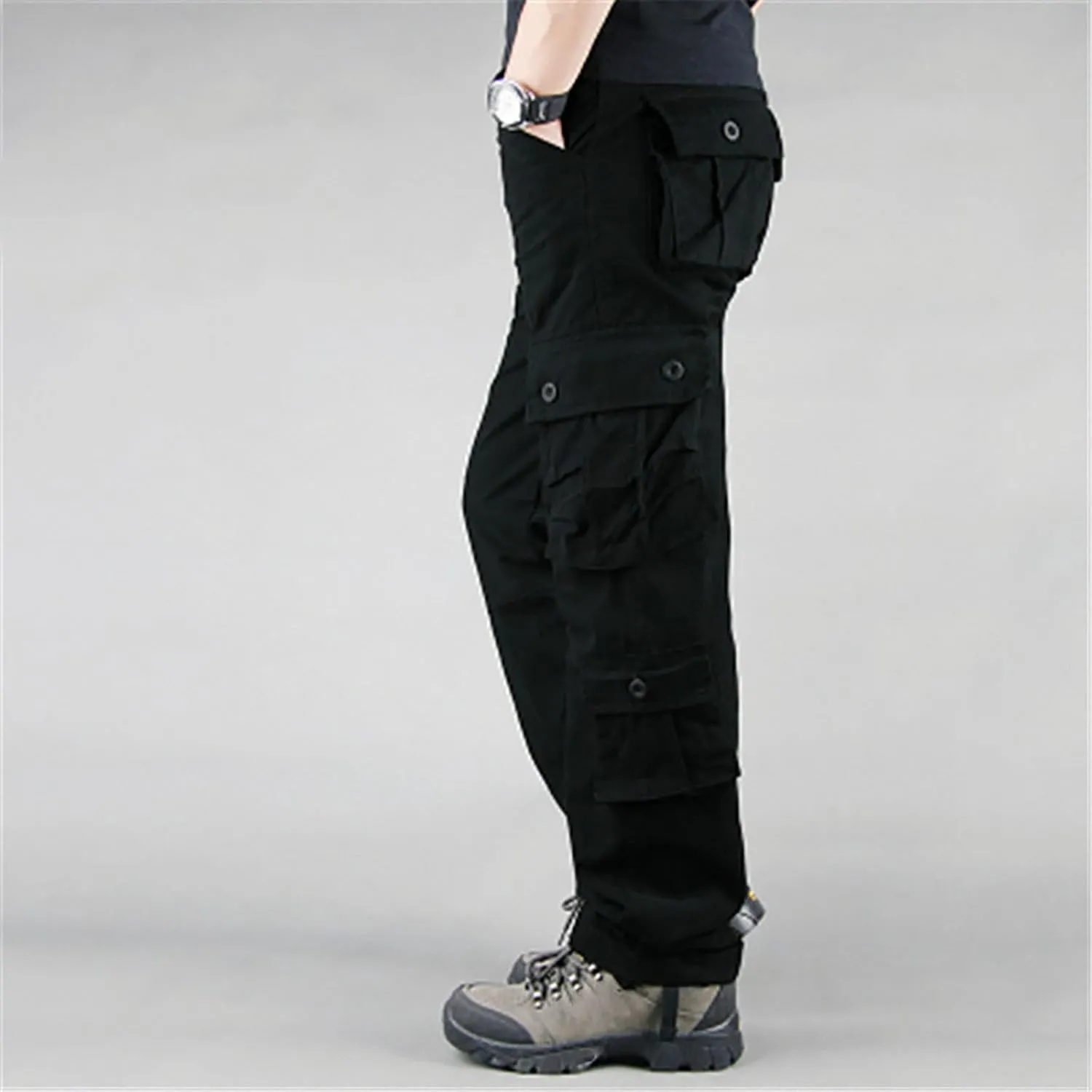 Joggers for Men Quick Dry Hiking Outdoor Workout Tactical Utility Sweatpants with Zipper Pockets