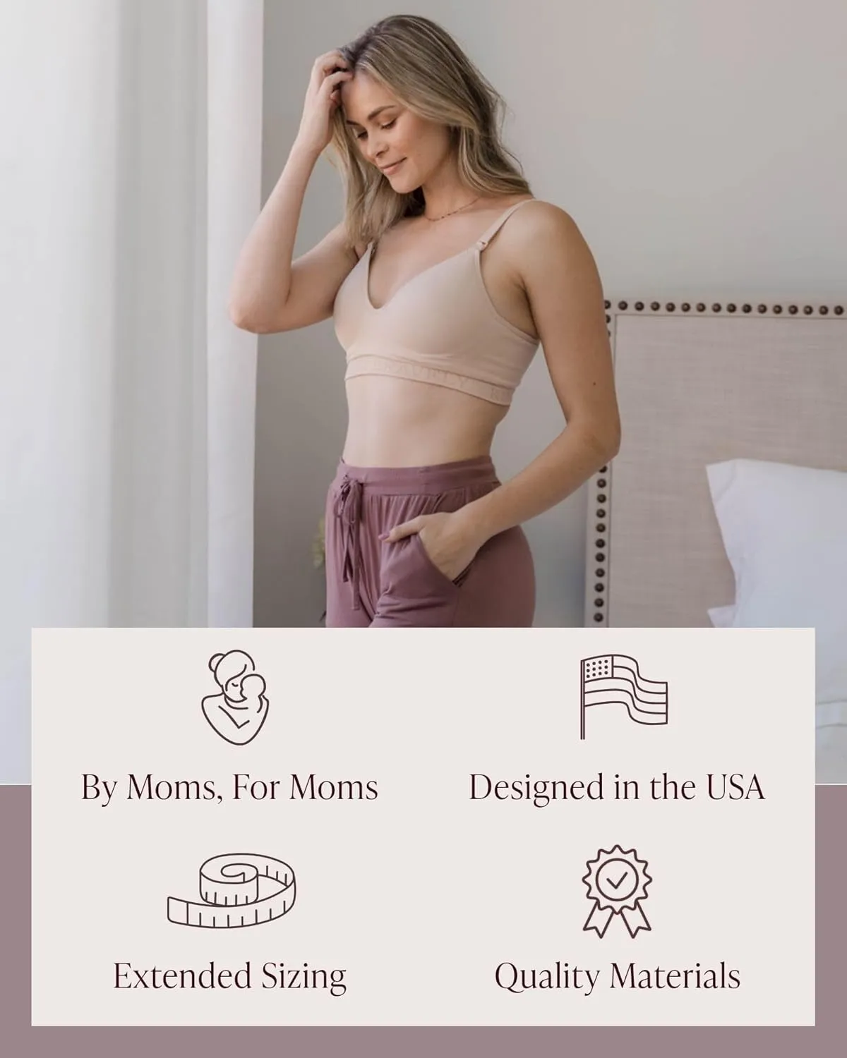 Kindred Bravely Sublime Contour Hands Free Pumping & Maternity Bra for Nursing and Breastfeeding