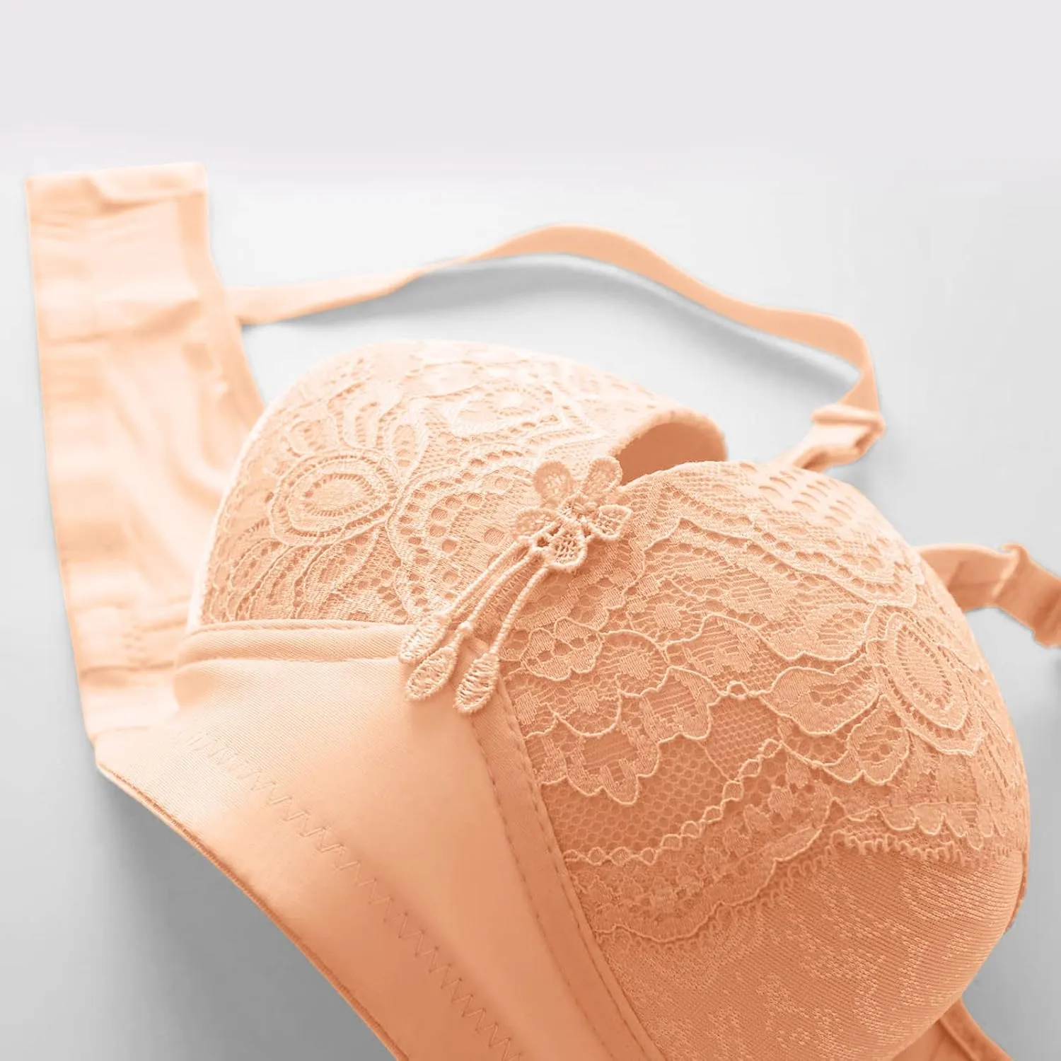 Lace Bras for Women Wireless Push up Full Coverage Support No Underwire Bralettes Sexy Soft Comfortable Everyday Bras