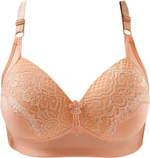 Lace Bras for Women Wireless Push up Full Coverage Support No Underwire Bralettes Sexy Soft Comfortable Everyday Bras