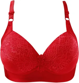 Lace Bras for Women Wireless Push up Full Coverage Support No Underwire Bralettes Sexy Soft Comfortable Everyday Bras