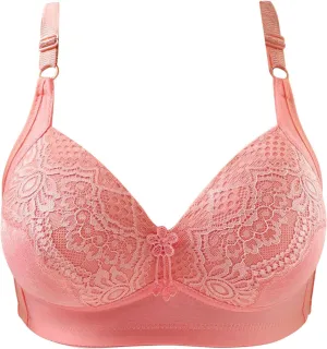 Lace Bras for Women Wireless Push up Full Coverage Support No Underwire Bralettes Sexy Soft Comfortable Everyday Bras