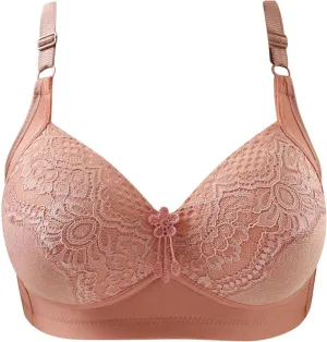 Lace Bras for Women Wireless Push up Full Coverage Support No Underwire Bralettes Sexy Soft Comfortable Everyday Bras