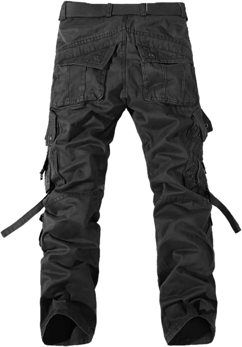 Lightweight Quick Dry Joggers Workout Men's Jogger with Zipper Pockets Running Athletic Workout Cargo Pants for Men Relaxed Fit Stretch Cargo Pants Lightweight Hiking Ripstop ZXUS0215-SALE1670 Black