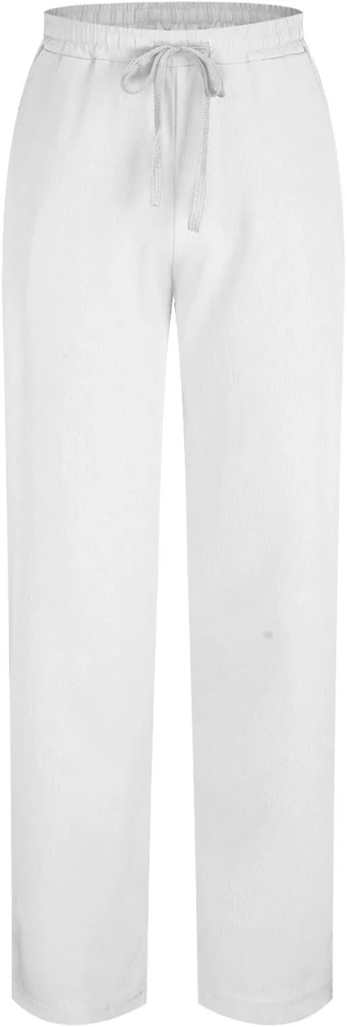 Loose Wide Leg Pant for Men Drawstring Elastic Waist Casual Yoga Long Pant 2025 Fashion Beach Y2K Straight Leg Pant