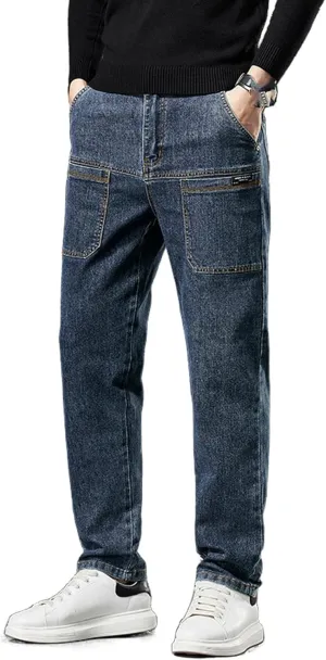 Mecutie Jeans,Mecutie Cargo Jeans Men,ThriveJeans - Comfortable Multi-Pocket High Durable Cargo Jeans