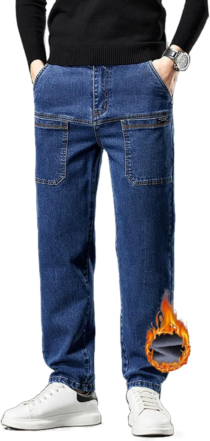 Mecutie Jeans,Mecutie Cargo Jeans Men,ThriveJeans - Comfortable Multi-Pocket High Durable Cargo Jeans